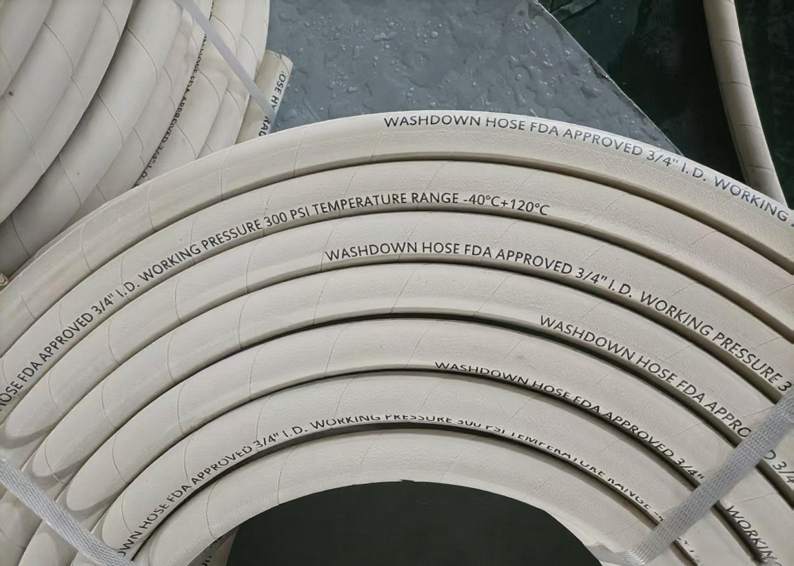 Паровой шланг с белой оболочкой FDA 111