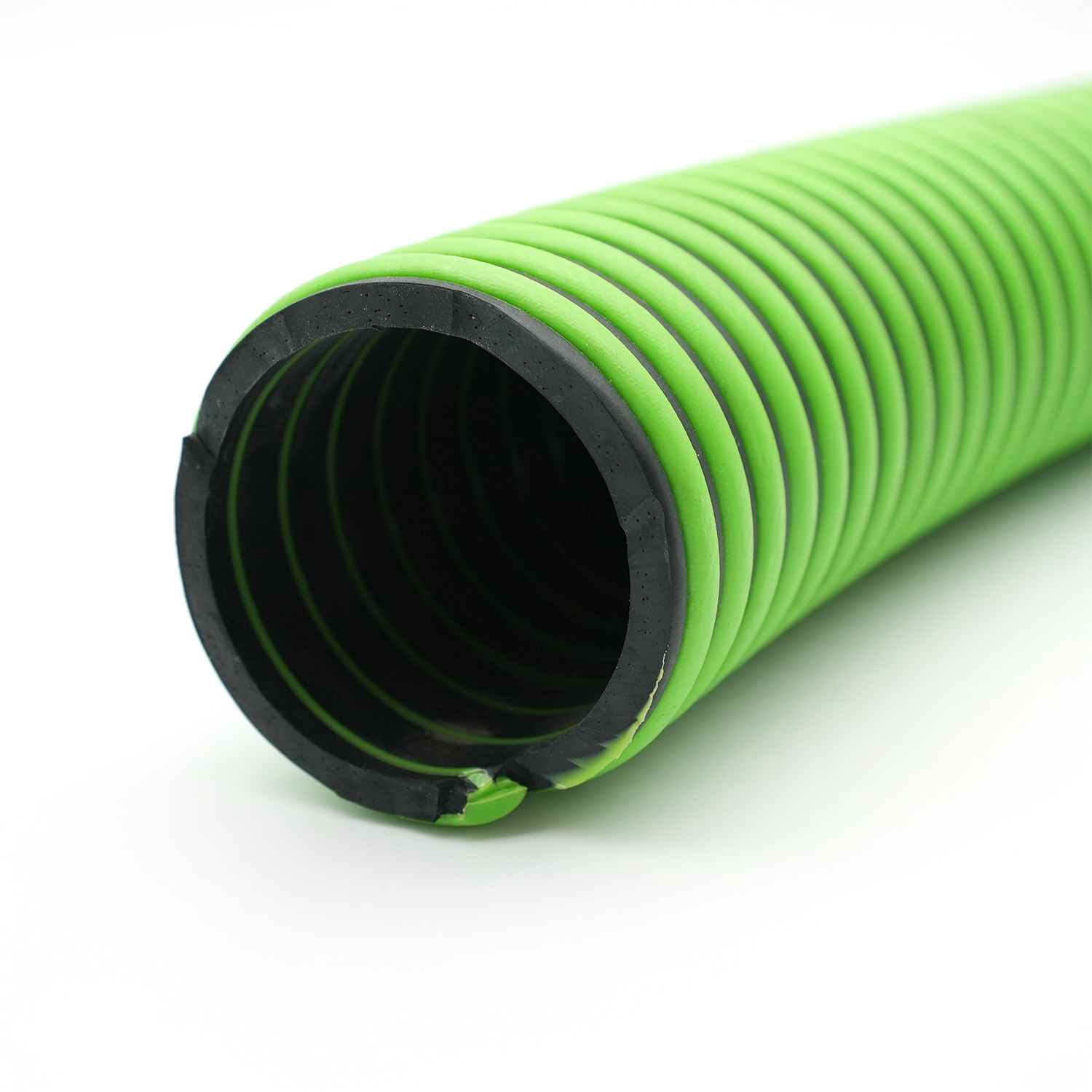 Зеленый всасывающий водяной шланг из EPDM